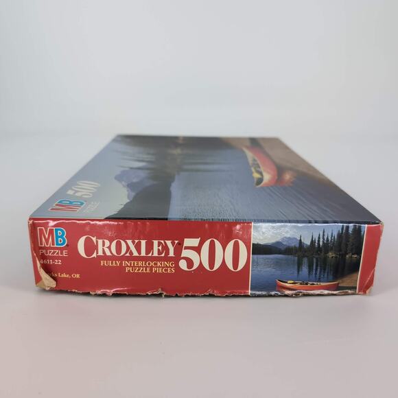 MB Milton Bradley 500 Fully Interlocking Piece Sparks Lake, OR Jigsaw Puzzle GUC - Picture 7 of 10